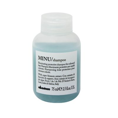 Davines Minu Shampoo - Защитный шампунь для сохранения косметического цвета волос 75 мл - вид 1 миниатюра