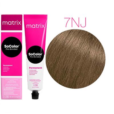 Matrix SoColor Pre-Bonded - Краска для волос 7NJ блондин натуральный нефритовый 90мл - вид 1 миниатюра