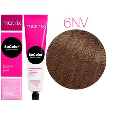 Matrix SoColor Beauty Стойкая крем-краска для волос 6NV темный блондин натуральный перламутровый 90мл - вид 1 миниатюра