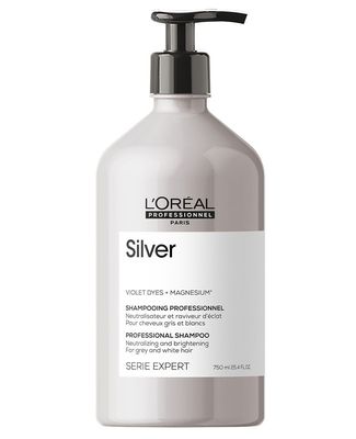 Loreal (Лореаль) Silver Шампунь для нейтрализации желтизны осветленных и седых волос (Реновация) 500 мл - вид 1 миниатюра