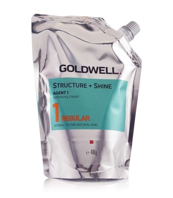 Goldwell Straight And Shine Agent 1 Regular - Смягчающий крем для натуральных нормальных и тонких волос 400 мл - вид 1 миниатюра