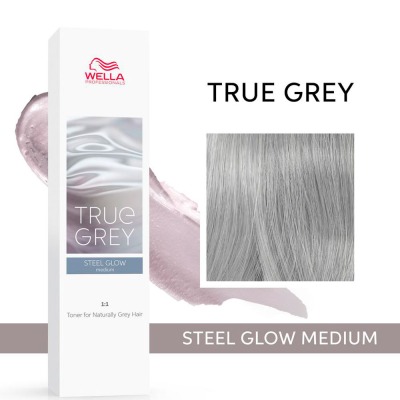 Wella True Grey Тонер для натуральных седых волос Steel Glow Medium 60мл - вид 1 миниатюра