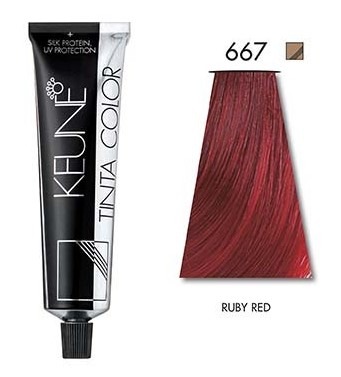 Keune Tinta Color - Стойка краска для волос 667 Красный Лифт энд Колор 60 мл - вид 1 миниатюра