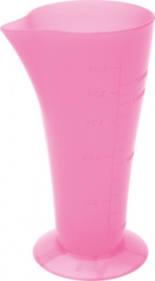Стакан мерный DEWAL, розовый, с носиком 120 мл JPP061P - вид 1 миниатюра